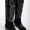 Starlight Embroidery - Çiçek Nakışlı Uzun Kadın Çizme - Görsel 15