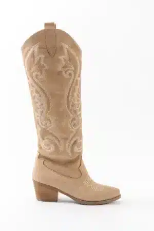 Starlight Embroidery - Çiçek Nakışlı Uzun Kadın Çizme - Görsel 3