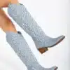 Starlight Embroidery - Çiçek Nakışlı Uzun Kadın Çizme - Görsel 21