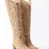 Starlight Embroidery - Çiçek Nakışlı Uzun Kadın Çizme - Görsel 4