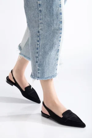 Livia Slingback Düz Sivri Burun Ayakkabı - Görsel 4