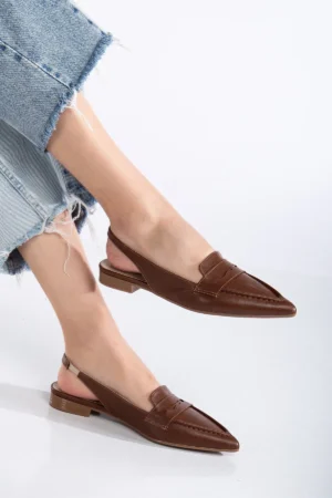 Livia Slingback Düz Sivri Burun Ayakkabı - Görsel 6