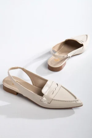 Livia Slingback Düz Sivri Burun Ayakkabı - Görsel 17