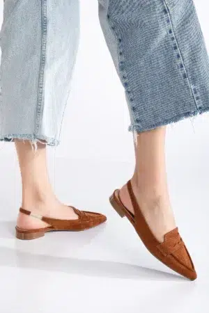 Livia Slingback Düz Sivri Burun Ayakkabı - Görsel 23