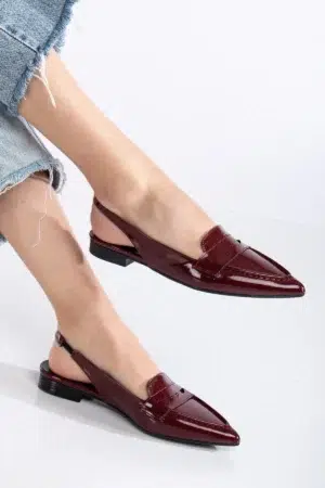 Livia Slingback Düz Sivri Burun Ayakkabı - Görsel 26
