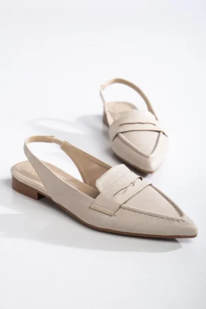 Livia Slingback Düz Sivri Burun Ayakkabı - Görsel 33