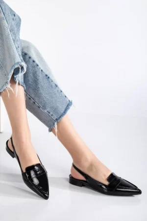 Livia Slingback Düz Sivri Burun Ayakkabı - Görsel 34