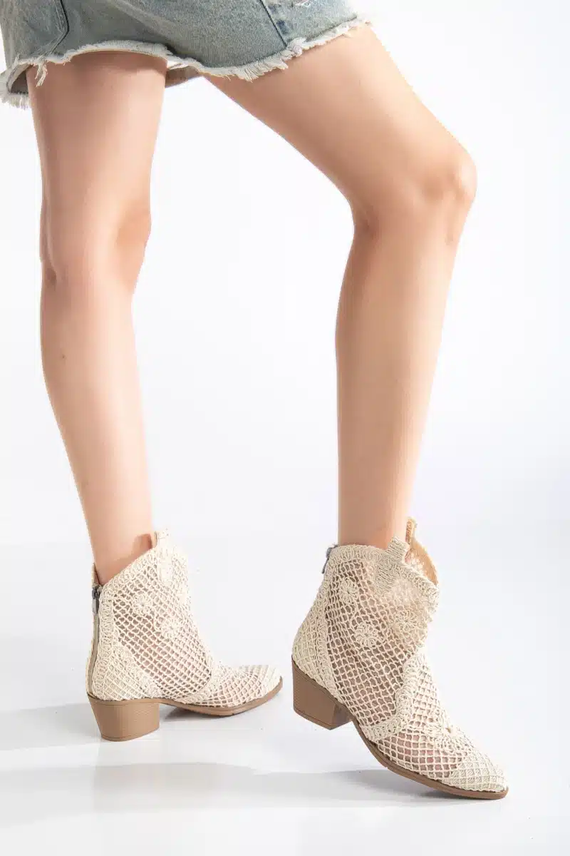 Breezy Lace Dantel Detaylı Yazlık Kovboy Botu (8 Renk Seçeneği) - Görsel 3