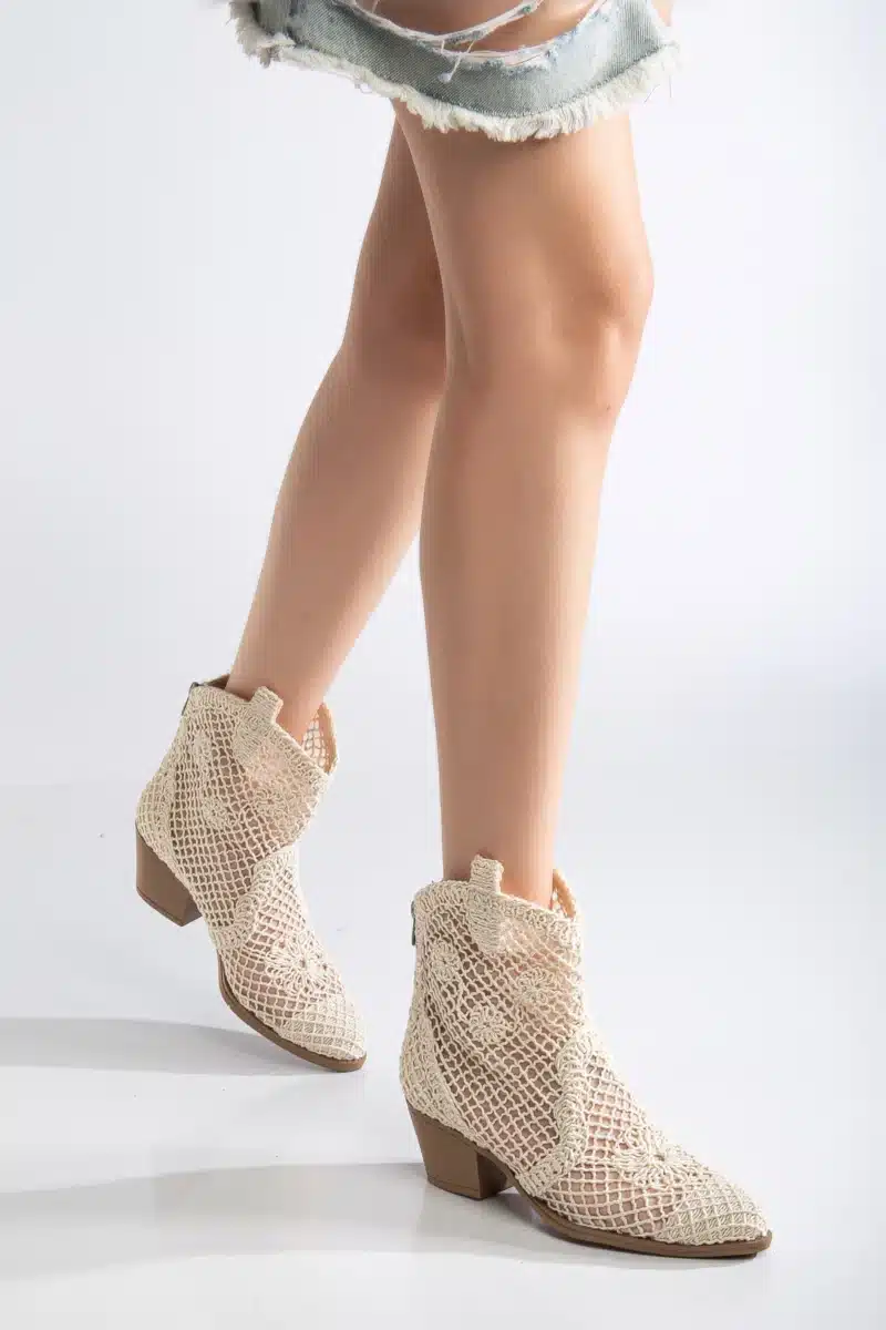 Breezy Lace Dantel Detaylı Yazlık Kovboy Botu (8 Renk Seçeneği) - Görsel 4