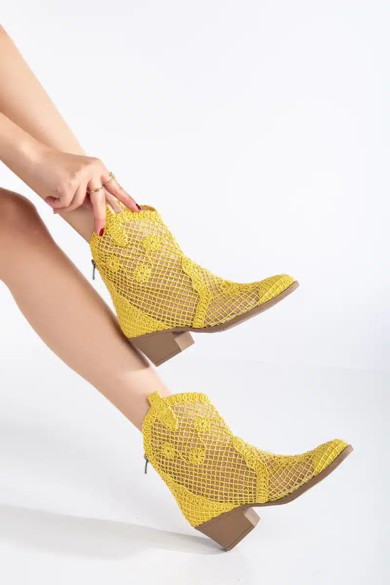 Breezy Lace Dantel Detaylı Yazlık Kovboy Botu (8 Renk Seçeneği) - Görsel 6