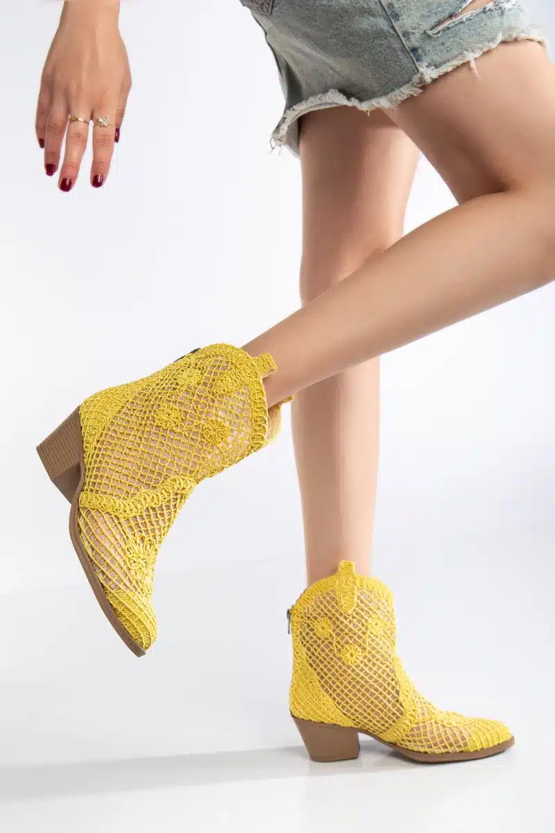 Breezy Lace Dantel Detaylı Yazlık Kovboy Botu (8 Renk Seçeneği) - Görsel 8