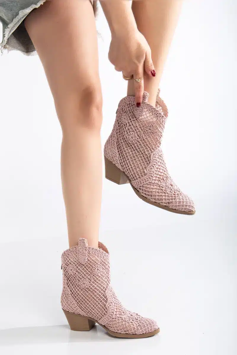 Breezy Lace Dantel Detaylı Yazlık Kovboy Botu (8 Renk Seçeneği) - Görsel 16