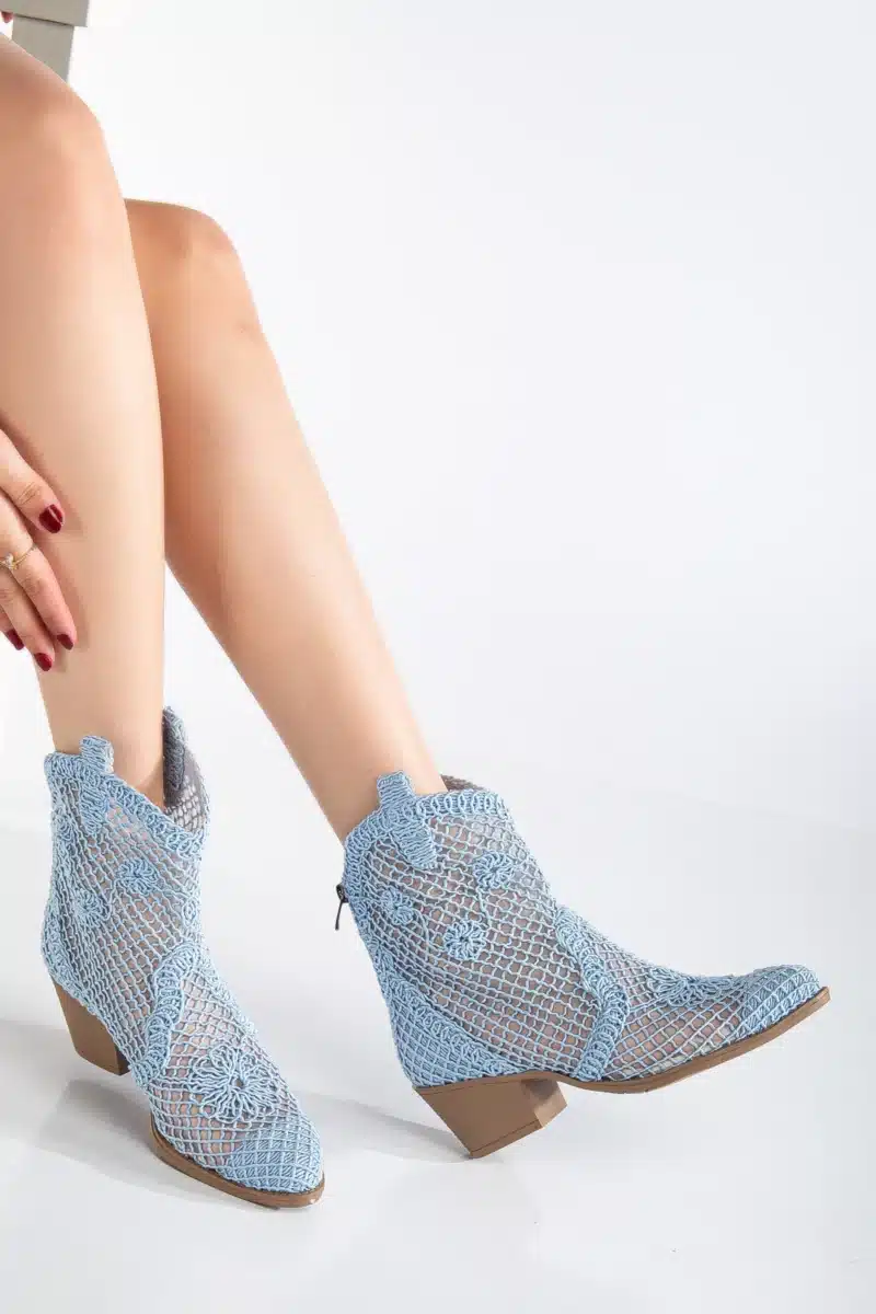 Breezy Lace Dantel Detaylı Yazlık Kovboy Botu (8 Renk Seçeneği) - Görsel 17