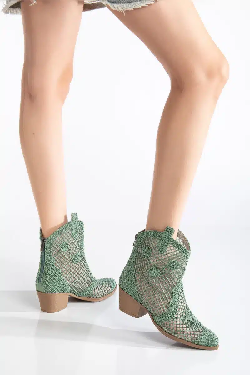 Breezy Lace Dantel Detaylı Yazlık Kovboy Botu (8 Renk Seçeneği) - Görsel 34