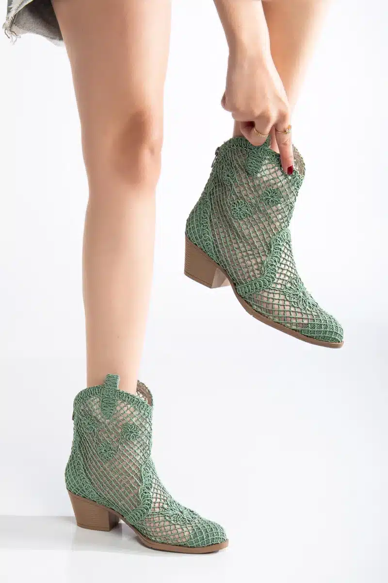 Breezy Lace Dantel Detaylı Yazlık Kovboy Botu (8 Renk Seçeneği) - Görsel 35