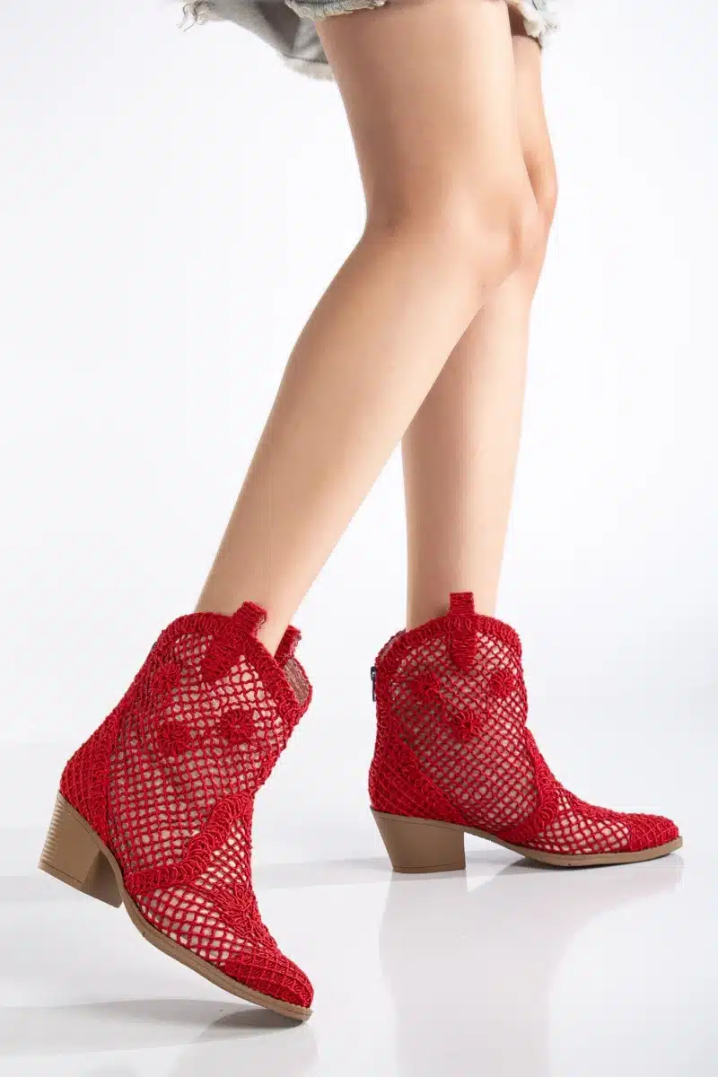 Breezy Lace Dantel Detaylı Yazlık Kovboy Botu (8 Renk Seçeneği) - Görsel 38