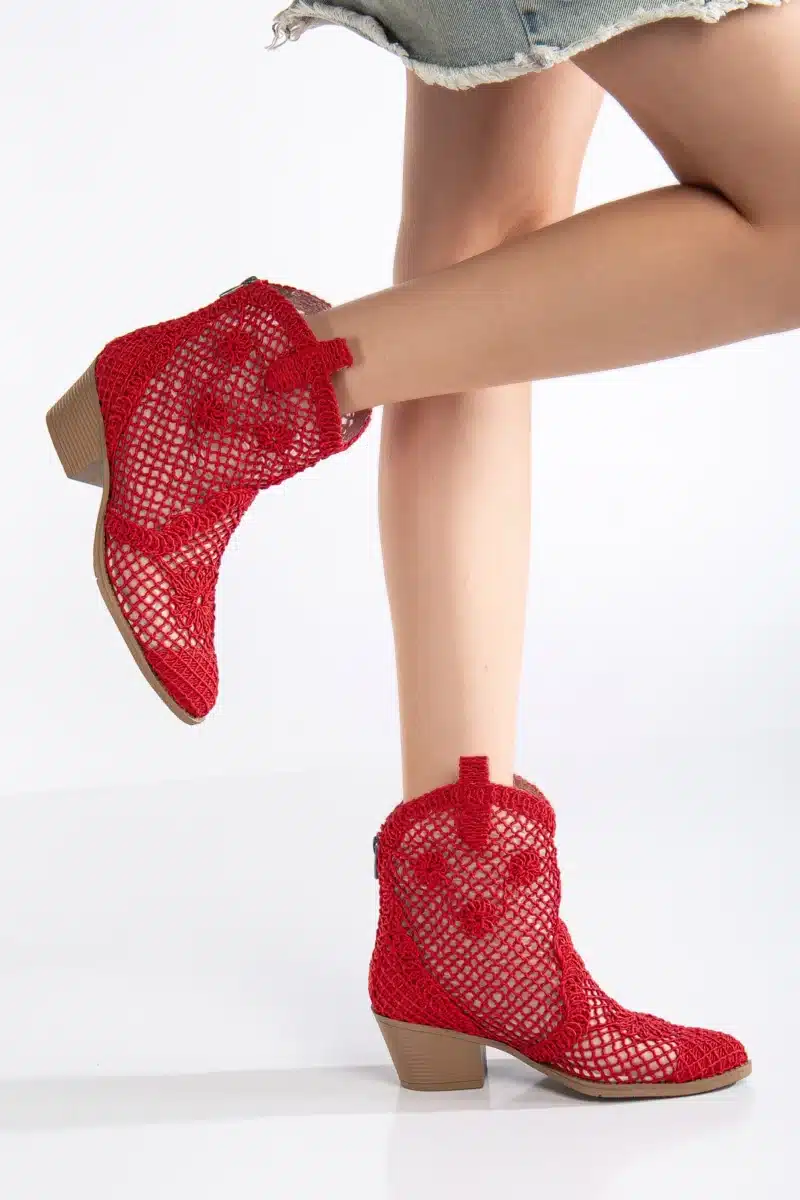 Breezy Lace Dantel Detaylı Yazlık Kovboy Botu (8 Renk Seçeneği) - Görsel 39
