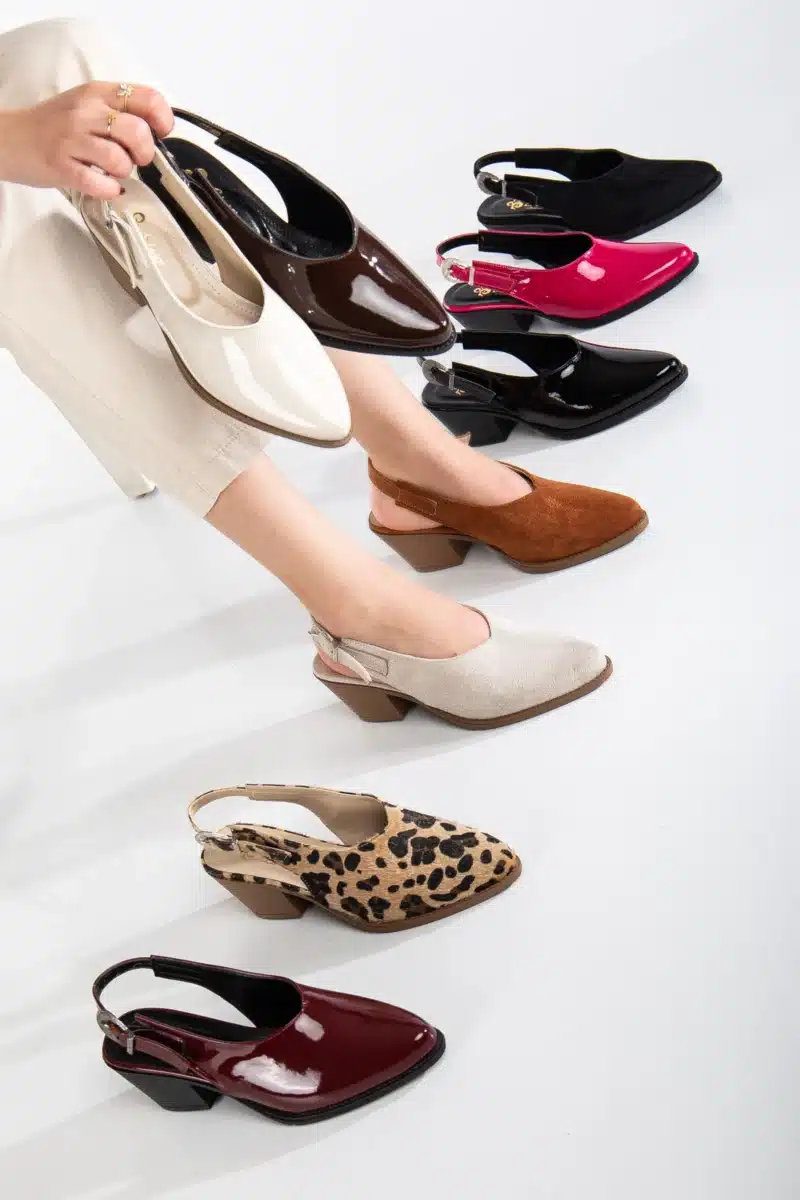 Nora Slingback Orta Topuklu Ayakkabı