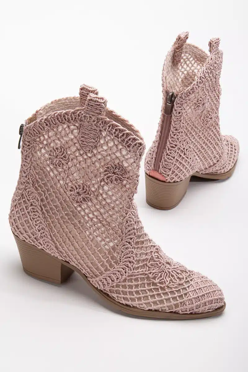 Breezy Lace Dantel Detaylı Yazlık Kovboy Botu (8 Renk Seçeneği) - Görsel 42