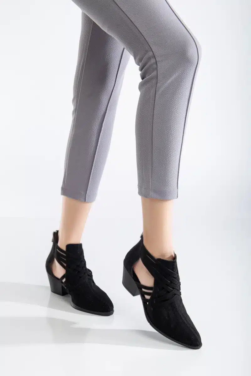 Ms. Sugar Shoes Çapraz Bant Detaylı Yazlık Kalın Topuklu Ayakkabı - Görsel 6