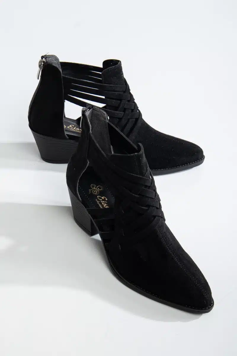 Ms. Sugar Shoes Çapraz Bant Detaylı Yazlık Kalın Topuklu Ayakkabı - Görsel 3