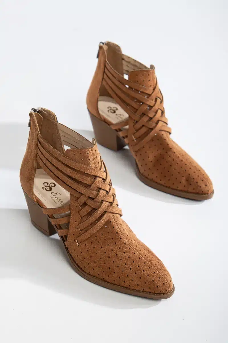 Ms. Sugar Shoes Çapraz Bant Detaylı Yazlık Kalın Topuklu Ayakkabı - Görsel 11
