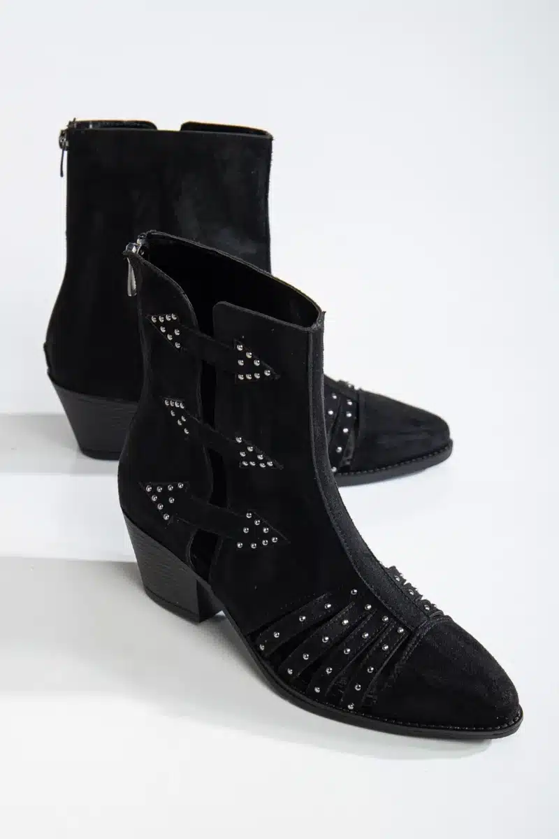 Ms. Sugar Shoes Zımbalı Delikli Topuklu Yazlık Bot